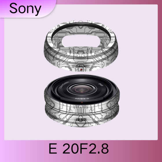 Lentes Sony  E20F2.8  - Pele câmera, adesivo câmera - com alta resistência a arranhões, à prova d'água e com design elegante.